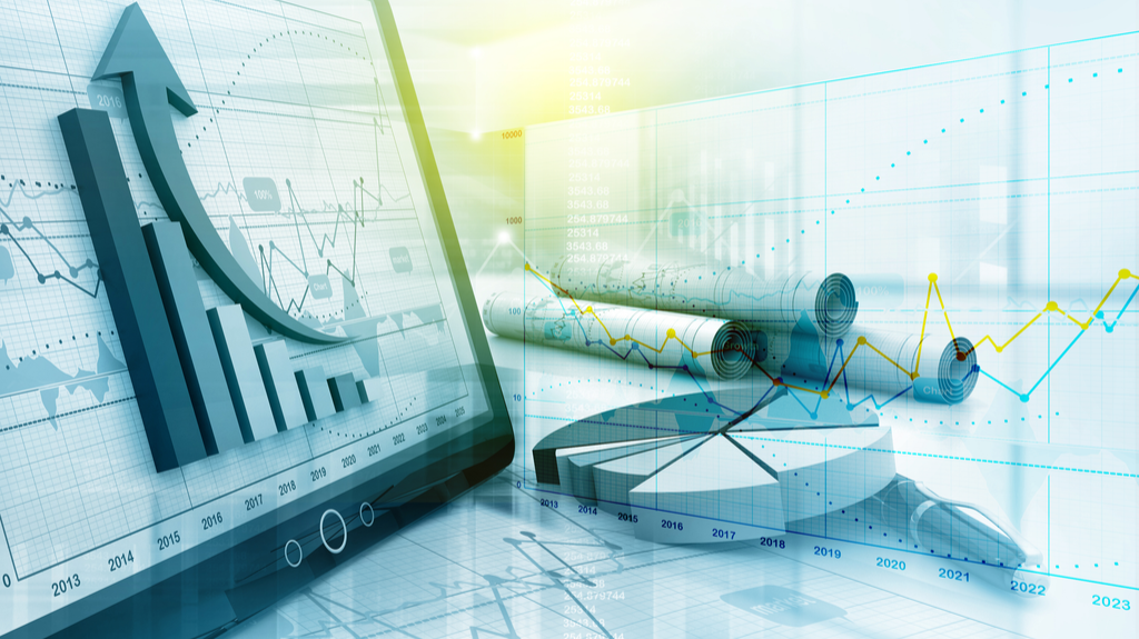 Table containing multiple charts and graphs